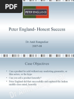 Case: Peter England - The Honest Shirt