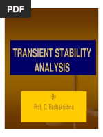 Transient Stability Analysis Transient Stability Analysis: by Prof. C. Radhakrishna by Prof. C. Radhakrishna