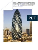 City of London St. Mary Axe Baltic Exchange Provisional IRA