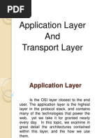 Application Layer and Transport Layer