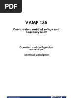 Over-, Under-, Residual Voltage and Frequency Relay