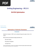 Drilling Engineering - PE 311: Drill Bit Optimization