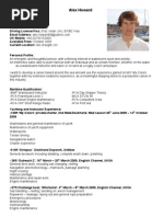 Alex Howard CV