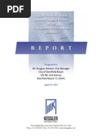 Internal Control Review of The Community Development Division (City of Deerfield Beach)