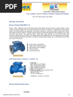 Ball Check Valve