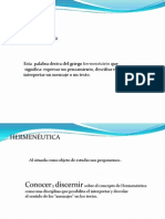 Generalidades de La Hermeneutica