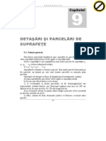 Detaşări Şi Parcelări de Suprafeţe: Capitolul