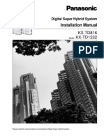 KX-TD 816 - 1232 Installation Manual Ver 6