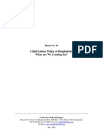 Child Labour Policy of Bangladesh: What Are We Looking For?: Report No. 61