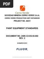 Paint Equipment Standards: Sociedad Minera Cerro Verde S.A.A