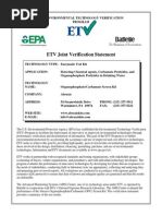 ETV Joint Verification Statement: U.S. Environmental Protection Agency