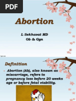 Abortion: L Sekhavat MD Ob & Gyn