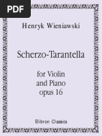 Wieniawski Scherzo-Tarantella For Violin A PDF