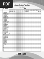 Lembar Mutabaah Harian