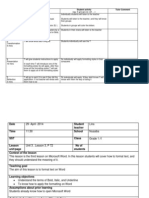 Detailed Lesson Plan - g1 - Formatting Text