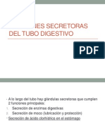 Funciones Secretoras Del Aparato Digestivo