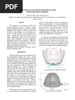 Flow Front Analysis of TIR Lens of LEDs With Injection Molding