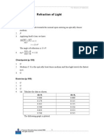 Refraction of Light: Checkpoint (p.132)