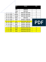 Exam Time Table