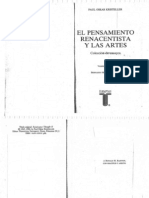 El Pensamiento Renacentista y Las Artes.P. A. Kristeller