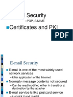 E-Mail Security Certificates and PKI: - PGP, S/Mime