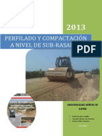 Perfilado y Compactacion de Subrasante