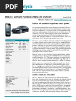 First Analysis Lithium Update June 2014