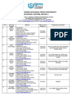 Ignou Regional and Study Centers