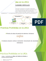 Prácticas Prohibidas en La LRCA