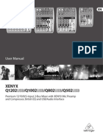 Behringer XENYX USB - User Manual