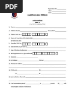 Admission Form Cadet College Attock