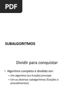 Subalgoritmos