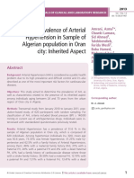 The Prevalence of Arterial