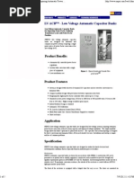 Capacitor Banks For Low Voltage Systems Requiring Automatic Power Factor Correction - Northeast Power Systems, Inc