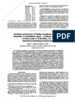 Synthesis and Structure Rhodium Complexes Containing A Photolabile Q - Carbodiimlde Ligand. 1,3-Dipolar Cycloaddition of Phenyl Azide To TP'RH (CNR) P (TP' H Ydrotris (3,5-Dimethylpyrazolyi) Borate)