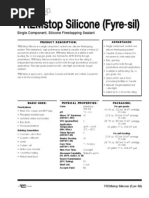 Ttrreem Mssttoopp Ssiilliiccoonnee ( (Ffyyrree-Ssiill) ) : Single Component, Silicone Firestopping Sealant