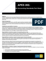 APES 205:: Conformity With Accounting Standards Fact Sheet