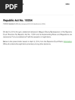 RA 10354 - Resp Parenthood and RH Act 2012