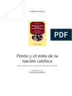 Peron y El Mito de La Nacion Catolica - Loris Zanatta PDF