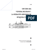 Crucero ARA "Gener Al Belgrano". La Operación Aeronaval de Búsqueda y Rescate