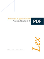 El Principio de Legalidad en El Derecho Penal