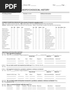 Sample Checklist Biopsychosocial Form