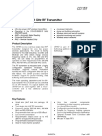 Low Power Sub-1 GHZ RF Transmitter