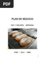 Plan de Negocio de Panderia