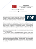 Pelos Versos Das Canções - Censura e Musica No Regime Militar Brasileiro