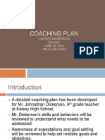 Coaching Plan