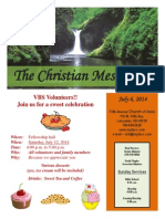 The Christian Messenger: VBS Volunteers!! Join Us For A Sweet Celebration