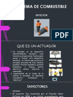 Exposicion de Sistema de Combustible Inyectores