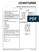 cd4007 Intersil Datasheet