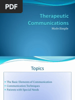 Therapeutic Communications 1